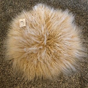 Sheepskin seat cover
